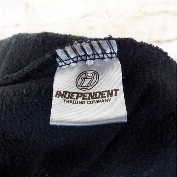 BoyGenius Band Hoodie Mens M Black Always An Angel Never A God Rock Indie Merch - Picture 9 of 10